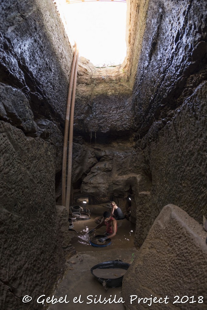 View from the shaft into chamber 1. Photograph by Anders Andersson