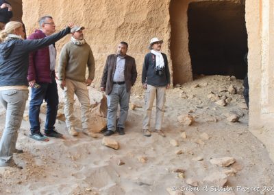 outside the galleries of Amenhotep III-IV