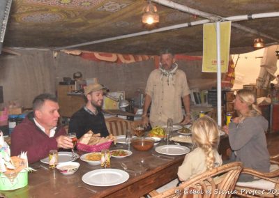 Chef Abdalla presented a great lunch to share while the storm was raging